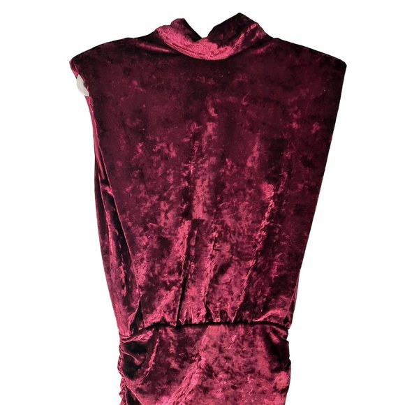 Ronny Kobo Collection Dresses & Skirts - Ronny Kobo Burgundy Sleeveless Mini Dress